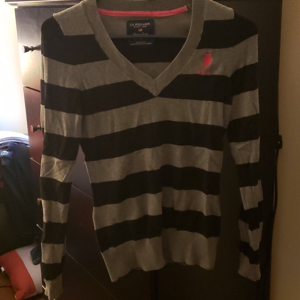 Black and gray Polo long sleeve shirt